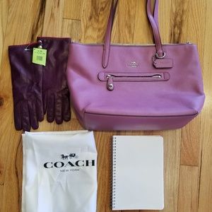 COACH Taylor Tote Bag 38312 Pebbled Leather Primro